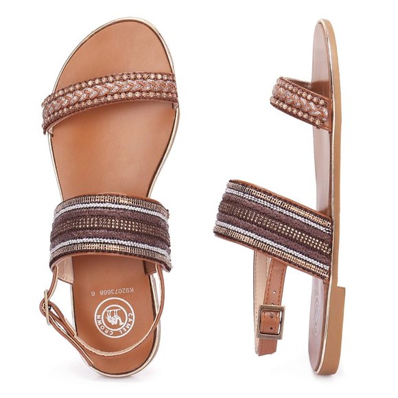 Women's Summer Flat Sandal - Picture 4 of 6